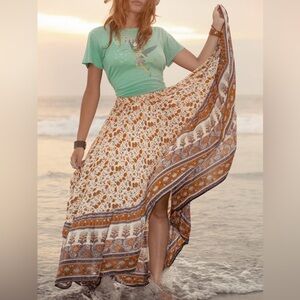 Spell Gypsy Love Castaway High-Low Maxi Skirt